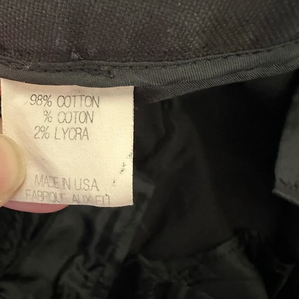 Theory Howell Black Stretch Cotton Bootcut Dress Pants Trousers Mens Size 6 USA - Picture 7 of 9